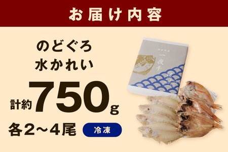 山陰浜田 香住屋のこだわり干物「水かれい・のどぐろ一夜干し」 魚介類 魚 干物 一夜干し のどぐろ 水かれい セット 詰め合わせ ふるさと納税 のどくろ【111】