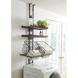 1本脚ですっきり置けるモダンランドリーラック 棚3段 幅60cm奥行31cm【ホワイト】_1904001013_03