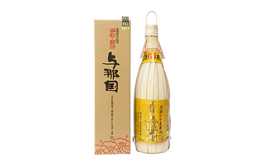 琉球泡盛 花酒 与那国60度1800ml（クバ巻）1本 E0020