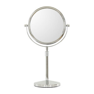 上下できる昇降式　卓上ミラー　鏡 かがみ 高さ調節 飛散防止加工 両面 拡大鏡 スタンドミラー インテリア おしゃれ メイク 玄関
