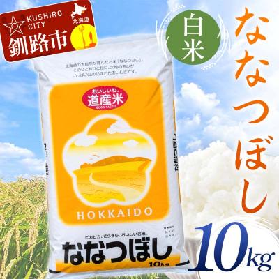ふるさと納税 釧路市 ななつぼし 10kg 白米 北海道産 米 コメ こめ お米 通常発送 F4F-9870