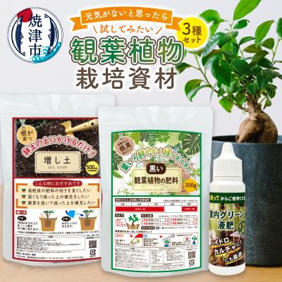 ふるさと納税 焼津市 観葉植物栽培資材セット 肥料 液肥 園芸(a12-170)