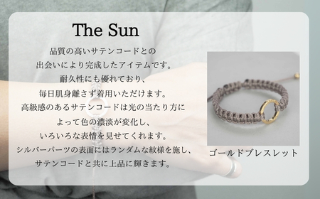 Bracelet -The SUN- Green Tea ゴールド ブレスレット【グリーンティー】