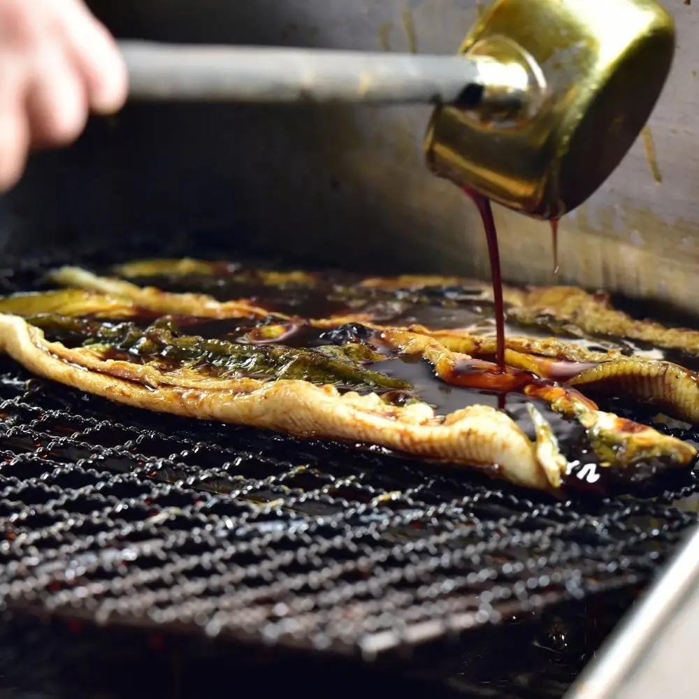 焼きあなご1串・蒲焼きうなぎ1尾食べ比べセット