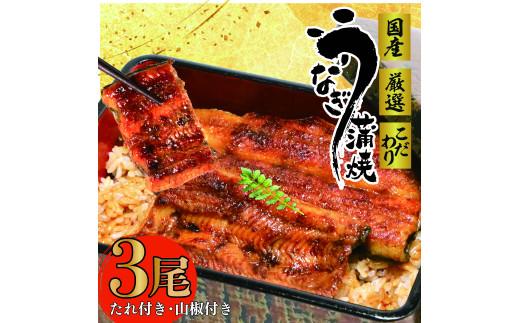 017-2 国産 うなぎ 3尾 蒲焼 タレ 付き 山椒 付き ウナギ 鰻 蒲焼き 自家製 たれ うな雄の鰻 蒲焼 うなぎ ウナギ 土用の丑の日 土用 丑の日 国産 厳選 こだわり 人気 たれ たっぷり うな重 国産うなぎ ひつまぶし ウナギ 蒲焼 人気 山椒 贅沢 おすすめ 美味しい ご褒美 プレゼント ギフト 贈答 手土産 特産 簡単調理 冷蔵 ふるさと納税 静岡県 牧之原市 うな雄