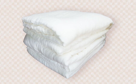 近江真綿布団 近江真綿掛け布団 1.0kg シングル【青色】　滋賀県長浜市/小野商店[AQBN002]