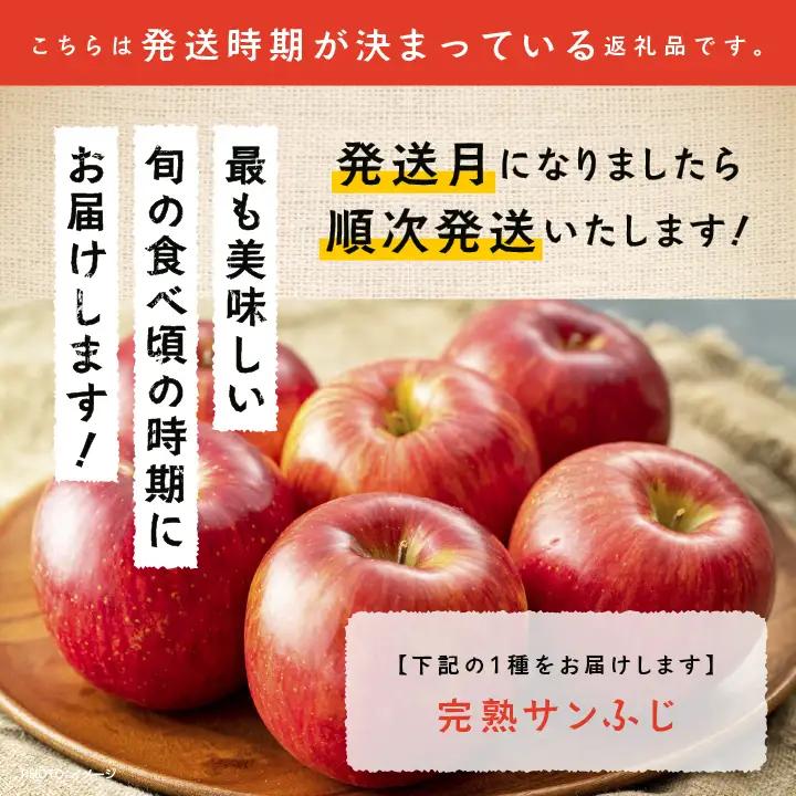 《2026年12月上旬以降順次発送》羽山りんご 完熟サンふじ 3kg【羽山果樹組合】