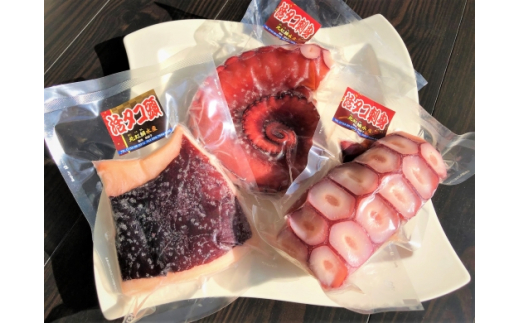 B-15001【12/21まで年内配送】 【北海道根室産】活タコお刺身セット(詰め合わせ1kg以上)