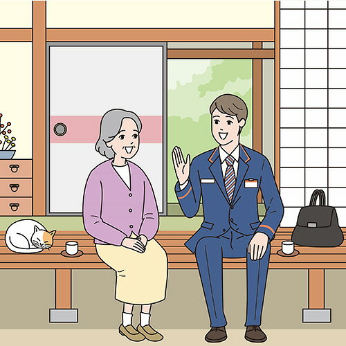 【ふるさと納税】 郵便局のみまもりサービス「みまもり訪問サービス(6か月間)」 ／ みまもり訪問 見守り サポート 毎月1回 約30分 6か月間 生活状況 PDF報告 大阪狭山市在住 20歳以上 日本郵便 契約成立月翌月 No.046