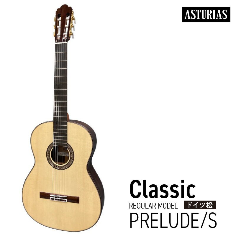 【ふるさと納税】クラシックギター アストリアス PRELUDE S ケース付 楽器 音響機器 新品 ギター クラシック 音色 美しさ 低音 高音 抜けの良さ 入門者 入門用 ステップアップ 弦楽器 音楽 演奏 ローズウッド お取り寄せ 福岡県 久留米市 送料無料