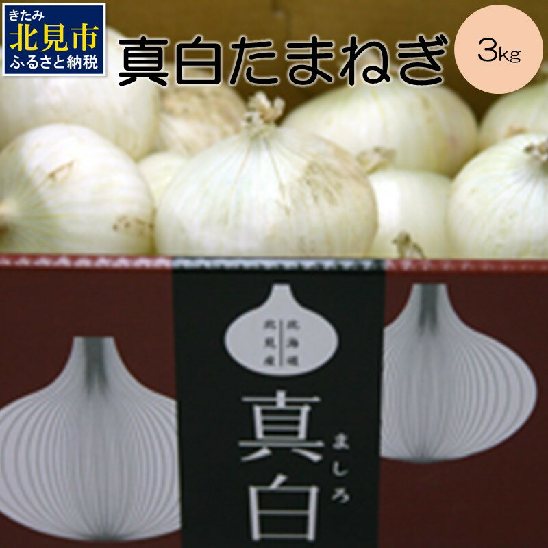 【ふるさと納税】【予約：2025年8月上旬から順次発送】北海道 JAきたみらい「真白たまねぎ」3kg ( 期間限定 野菜 たまねぎ 玉葱 )