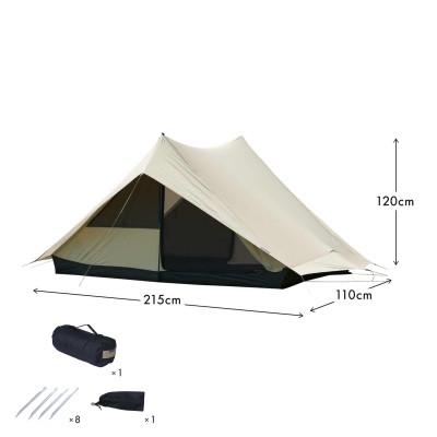 ふるさと納税 鎌倉市 【鎌倉天幕】SOLOIST 1,2人用ワンウォール テント &ポールセット KTMSLT &-AP |  | 03