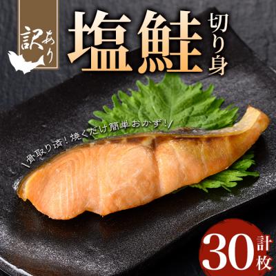 ふるさと納税 曽於市 【訳あり】骨取り塩鮭切身(30枚/約1.8kg)