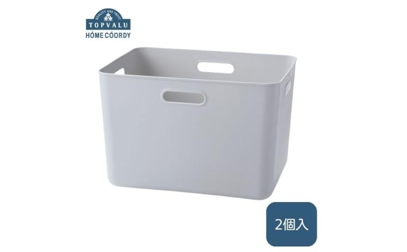 
            ホームコーディ　やわらか収納ボックスレギュラー深型　グレー　2個入 イオンリテール 家具 [№5346-2353]
          