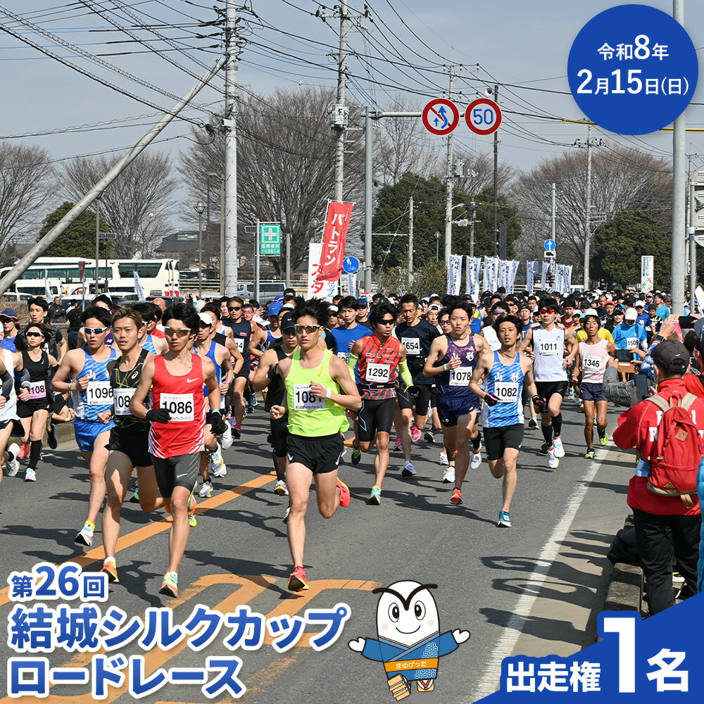 【ふるさと納税】結城シルクカップロードレース 出走権 1名 結城シルクカップロードレース大会実行委員会 《30日以内に出荷予定(土日祝除く)》 茨城県 結城市 ロードレース マラソン 大会