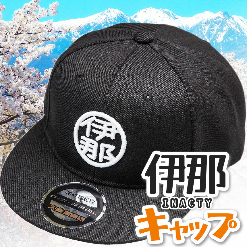 【ふるさと納税】INA CITY キャップ　フリーサイズ | アパレル キャップ 防止 ファッション 刺繍入り 伊那デザイン シンプルT ご当地 ローカルブランド カジュアル 伊那市 ふるさと納税