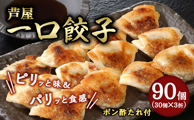 【兵庫県芦屋市】【ふるさと納税】芦屋一口餃子「壱心」3折セット【冷凍 ぎょうざ ギョ－ザ 中華 点心 惣菜 ギフト】熨斗なし[037-a012_01]