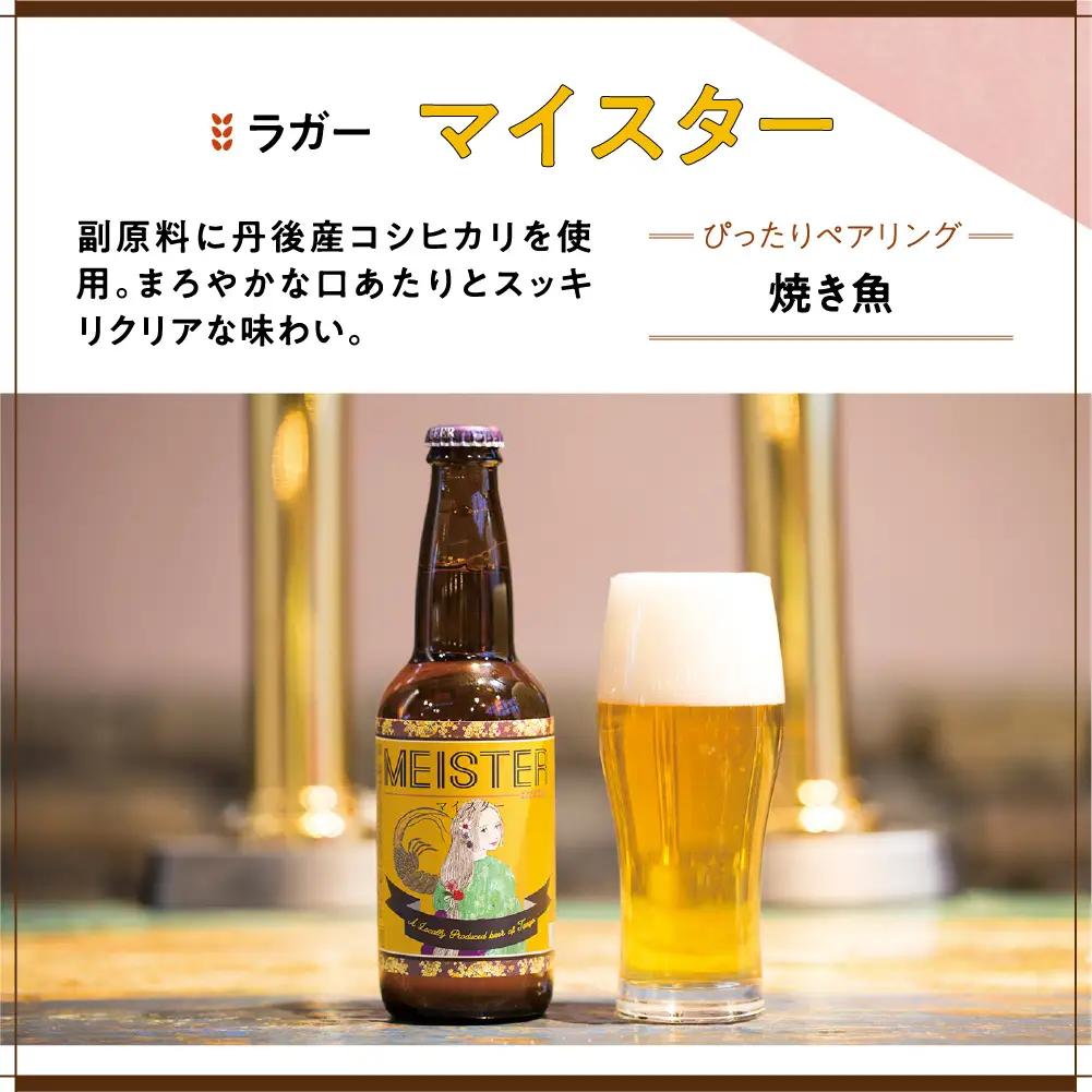 ラガービール（クラフトビール）／京都・丹後のクラフトビール TANGO KINGDOM BeerR 12本箱「マイスター」＜まろやかですっきりしたラガービール＞　和食にあうクラフトビール