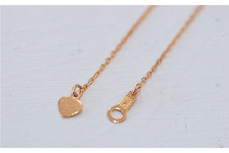 cocoroアロマネックレス K18PG（18金ピンクゴールド）《糸島》【タビノキセキ】アクセサリー／ネックレス／ガラスアクセサリー [ADB017] ネックレス レディース チェーン 18金 アロマ