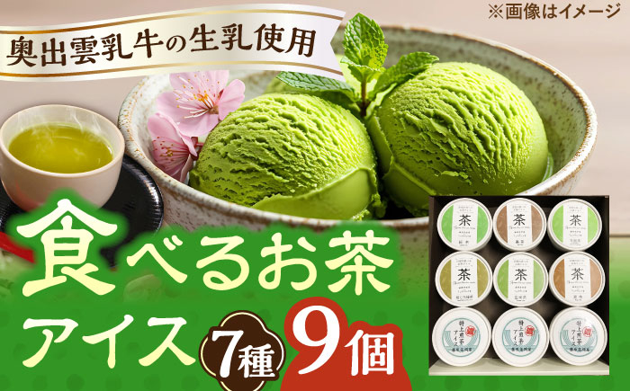 
            食べるお茶アイス9個セット  | お茶 アイス 食べる お菓子 スイーツ 島根県雲南市/株式会社藤原茶問屋 [AIAY004]
          