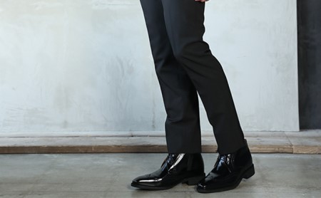 シークレットシューズ ブーツ 黒 シークレットシューズ 24.5cm