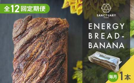 【全12回定期便】エナジーブレッド・バナナ　約540g ／ バナナケーキ グルテンフリー [ASAH012]