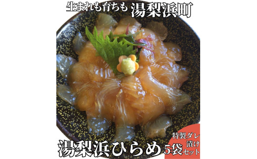 63M.◆湯梨浜ひらめ◆元気漬丼5袋セット