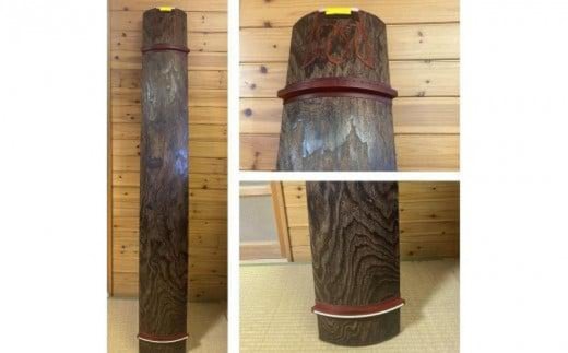 留甲琴　半玉　綾杉彫【現品限り】