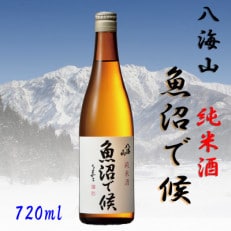 【2024年5月上旬発送】【魚沼地域限定】純米酒 八海山「魚沼で候」720ml×1本