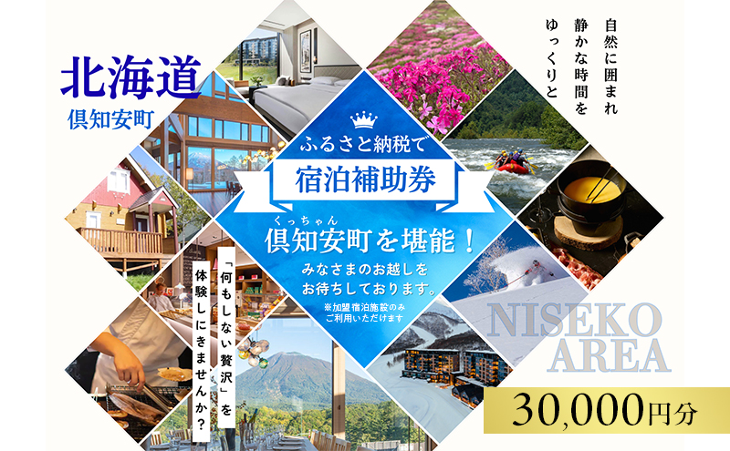 北海道 倶知安町 宿泊 利用 クーポン 【3万円分】 チケット 旅行 ニセコ ホテル  旅行 ニセコ ホテル パークハイアット ニセコ HANAZONO Panorama Niseko 他 リゾート 券 宿泊券