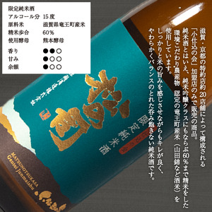 松の司 純米酒 限定純米酒 720ml セット 金賞 受賞酒造 (日本酒 飲み比べ 酒 清酒 地酒 純米酒 松の司 瓶 ギフト お歳暮 プレゼント 松瀬酒造 滋賀 竜王  