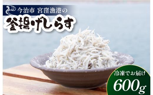 宮窪の漁師が獲った「釜揚げシラス」＜満腹セット600g（冷凍真空包装200g×3袋）＞【V002810SET3】