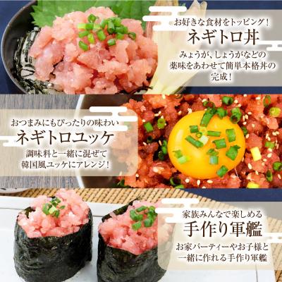 ふるさと納税 土佐清水市 国産天然まぐろのたたき 80g×10パック 鮪 マグロ ネギトロ 海鮮丼 寿司 惣菜【R01197】 |  | 01