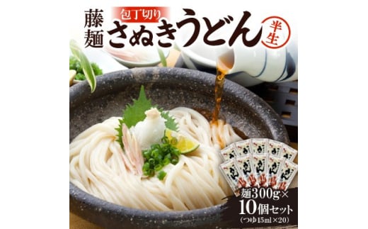 藤麺「包丁切りさぬき半生うどん」NB-10【1603924】