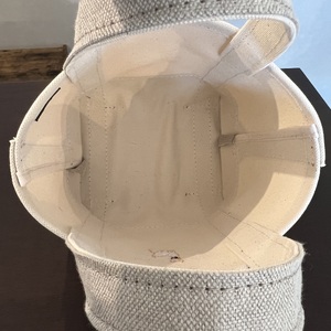 《Milih×NARA》キャンバス×麻のトートバッグ　Sサイズ　バンビ刺繍　23-042