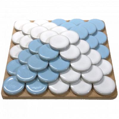 ふるさと納税 多治見市 美濃焼ボードゲーム「モザイク・ミニ」『ハーフブルー』柄 |  | 02