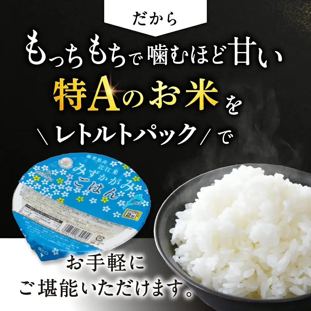 パックご飯 みずかがみ レトルトご飯 200g×36個 米 お米 簡単 白米 レンジ パックライス ごはんパック B02 JAグリーン近江 東近江 ご飯 ご飯パック パック レトルト