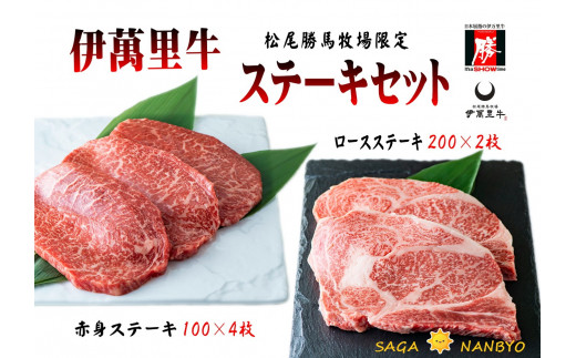 
【直送 伊萬里牛】伊萬里牛ステーキセット 赤身ステーキ400g(100g×4枚)ロースステーキ400g(200g×2枚)ソース2種付
