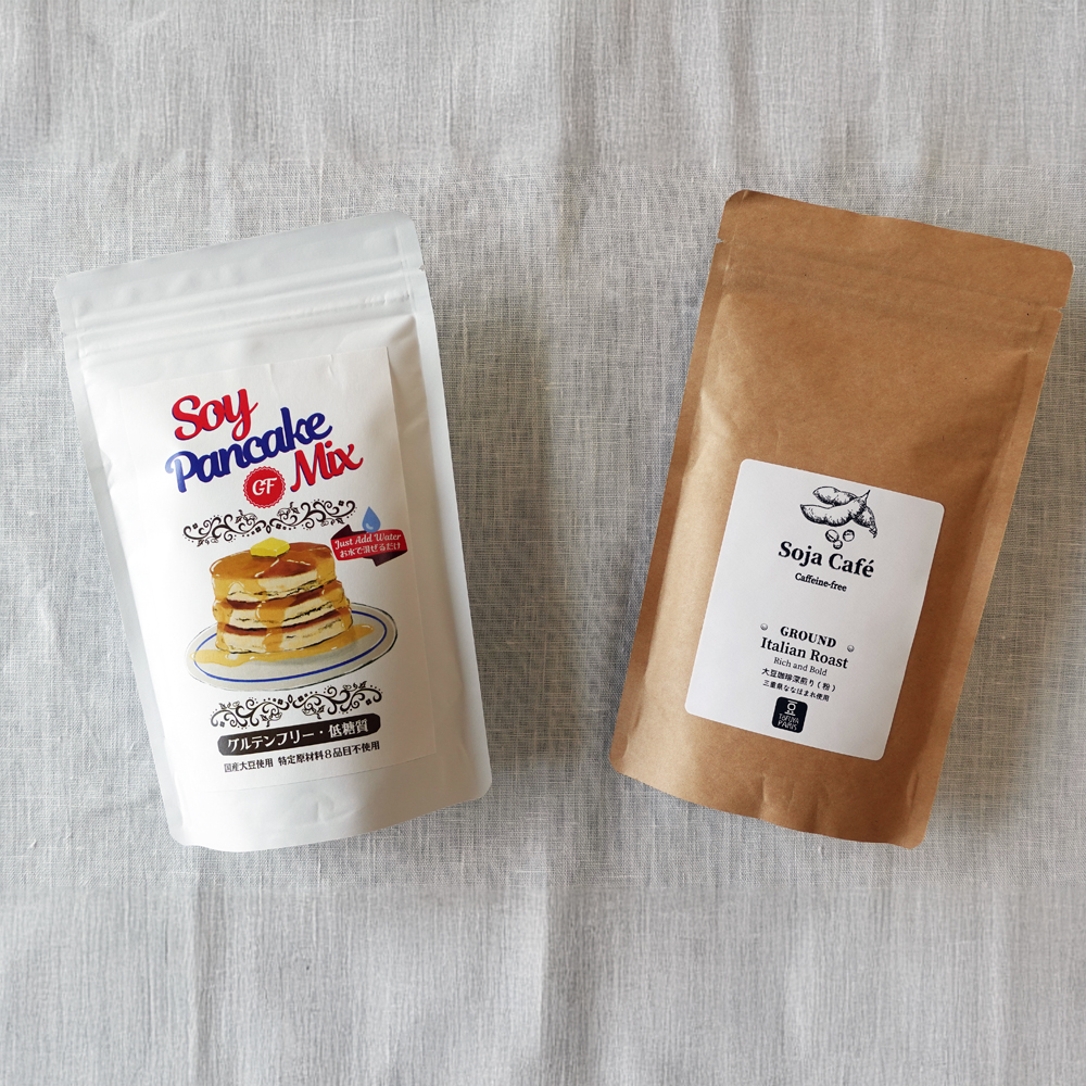Soy Morning Set：大豆パンケーキミックス＆大豆珈琲の朝食セット│豆腐 にがり 無添加 オーガニック 発酵食品 スローライフ 手作り 安心 三重県 四日市市 ふるさと納税_イメージ5