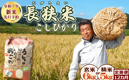 《令和７年産 新米》田代農園の定期便『長狭米コシヒカリ（一等米）』【玄米６kg】×12カ月　[0216-0002]