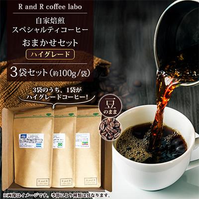 ふるさと納税 諫早市 自家焙煎スペシャルティコーヒーおまかせセット　ハイグレード(豆のまま)