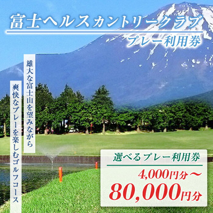 【ふるさと納税】富士ヘルスC・C ゴルフプレー利用券 | 計4000円分〜 選べる 利用券 チケット 1枚 4000円×1枚〜 3枚 5枚 10枚 20枚 【小山町内 ゴルフ場 共通利用券】 ゴルフ ゴルフ場 フラット ゴルフプレー券 ゴルフ利用券 富士山 券 富士ヘルスカントリークラブ 静岡県