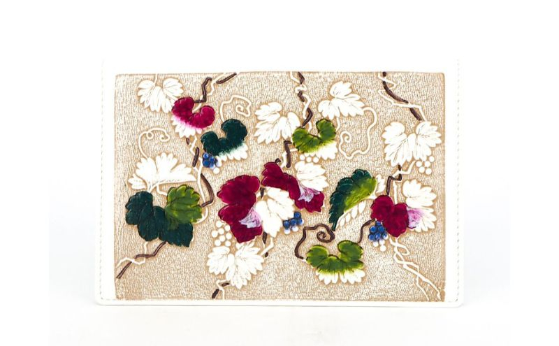 
【文庫屋大関】パーソナルホルダー　野葡萄【皮革工芸品】 [№5619-1658]
