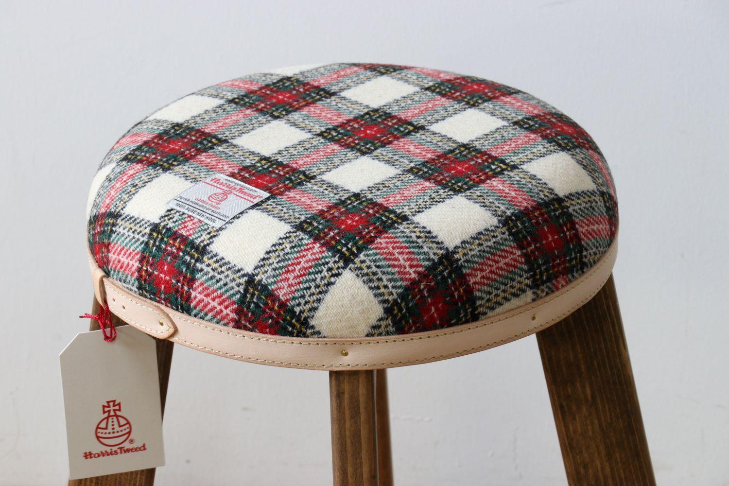 ハイスツール 【イタリアンチェック】HARRIS TWEED（ハリスツイード）家具 	Z110VC04_イメージ2