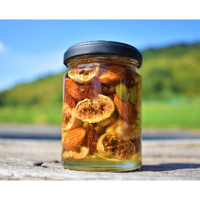 ふるさと納税 すさみ町 ナッツの蜂蜜漬【峠の実】　熊野古道　峠の蜂蜜×ナッツ