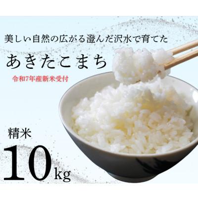 ふるさと納税 大仙市 秋田県大仙市産 沢水で育てた あきたこまち【精米】10kg　(令和7年10月上旬以降発送予定)