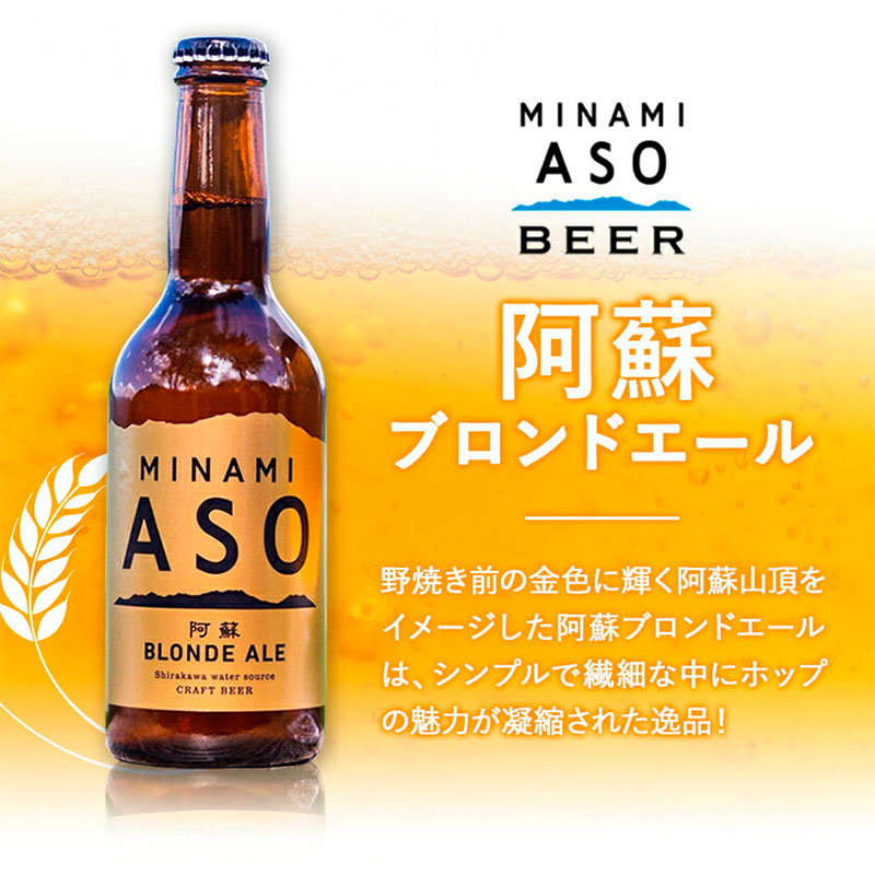みなみ阿蘇 ビール 飲み比べセット 330ml×6本セット 株南阿蘇ケアサービス 《90日以内に出荷予定(土日祝除く)》---sms_carebrednk_90d_23_16000_6i---