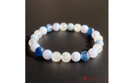 良縁を引き寄せれるように♪縁招きパワーストーンブレスレット(縁結び04)･8mm玉 (21.6cm)