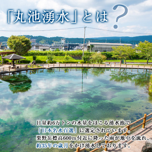 y148 日本名水百選の天然水「丸池湧水」ペットボトル(500ml×40本・計20L)【栗太郎館】