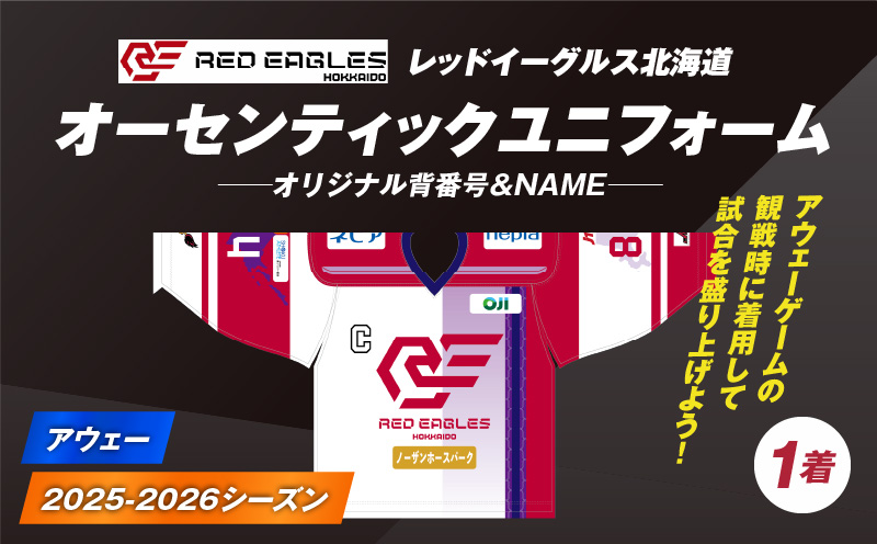 2024-2025シーズン オーセンティックユニフォーム・アウェー・オリジナル背番号＆NAME　T018-007